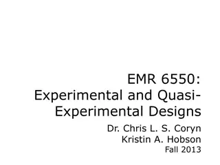Experimental and Quasi-Experimental Designs Overview