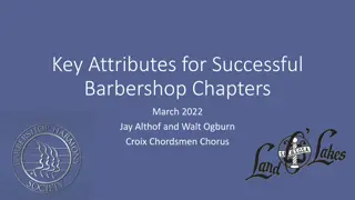 Success Traits of Barbershop Chapters in March 2022