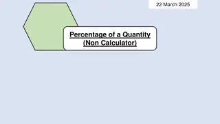 Calculating Percentages of Amounts - Practice with Common Percentages