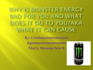 Dangers of Monster Energy Drinks
