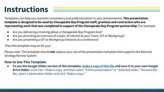Effective Presentation Template for Chesapeake Bay Program Staff and Contractors