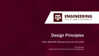 Software Security Design Principles
