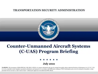 Transportation Security Administration C-UAS Program Briefing 2021
