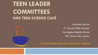 Teen Science Caf Committee Guidelines