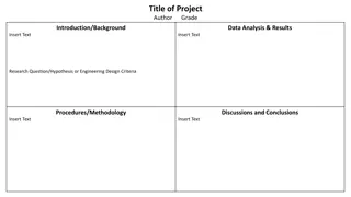 Innovative Project Results and Analysis by Author