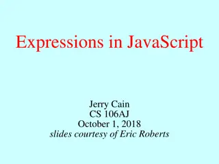 JavaScript Expressions and Operators