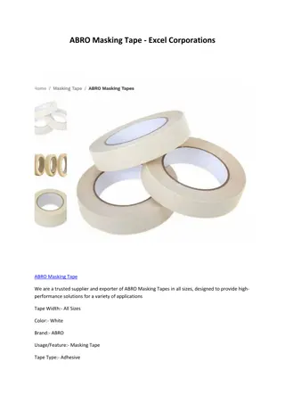 ABRO Masking Tape - Excel Corporations