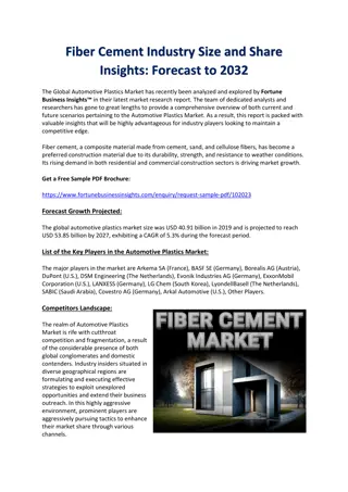 Fiber Cement Market Demand, Growth, and Trends: A 2032 Forecast Analysis