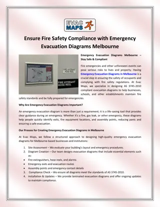 Ensure Fire Safety Compliance with Emergency Evacuation Diagrams Melbourne