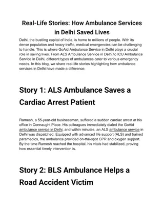 Real-Life Stories_ How Ambulance Services in Delhi Saved Lives