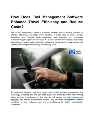 Taxi Management Software: Boosting Travel Efficiency & Cutting Costs