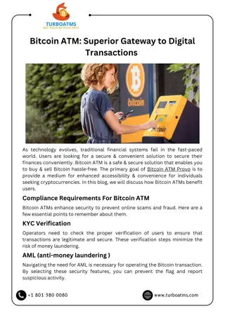 Bitcoin ATM Superior Gateway to Digital Transactions