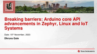 Advancements in Arduino Core API with Zephyr and Linux for IoT Systems