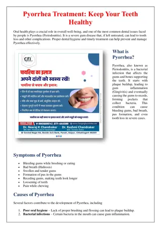 Pyorrhea Treatment Keep Your Teeth Healthy