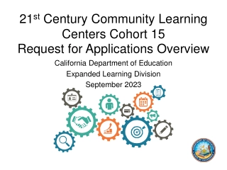 21st Century Community Learning Centers Cohort 15 Overview