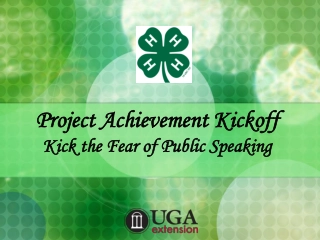 Overcoming the Fear of Public Speaking with 4-H Project Achievement
