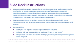 Slide Deck Instructions