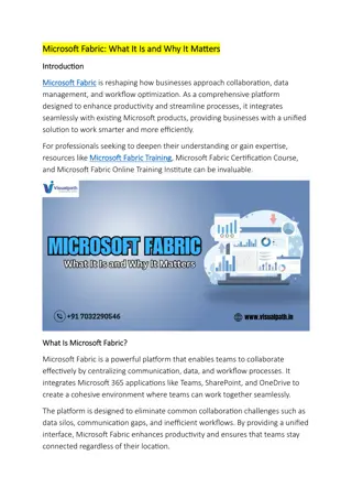 Microsoft Fabric Online Training in India - Visualpath