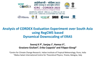 Evaluation of CORDEX Experiment in South Asia using RegCM5