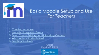 Basic Moodle Course Creation Guide for Teachers