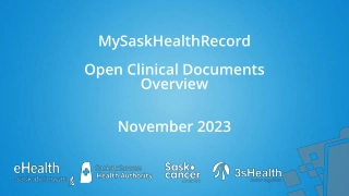 MySaskHealthRecord Overview and Governance Details