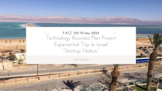 EXPLORE Experiential Trip to Israel: Startup Nation