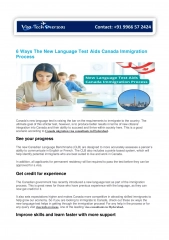 6 Ways The New Language Test Aids Canada Immigration Process
