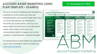 Account-Based Marketing Plan Template Example
