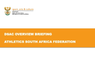 Overview of Athletics South Africa Federation and Financial Support