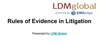 Rules of Evidence in Litigation