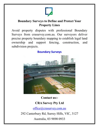 Boundary Surveys to Define and Protect Your Property Lines