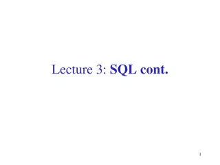 Advanced SQL Techniques for Data Analysis and Manipulation