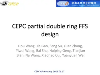 CEPC Partial Double Ring FFS Design Comparison and Parameters