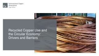 Understanding Recycled Copper Use in the Circular Economy