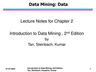 Types and Properties of Data Attributes in Data Mining