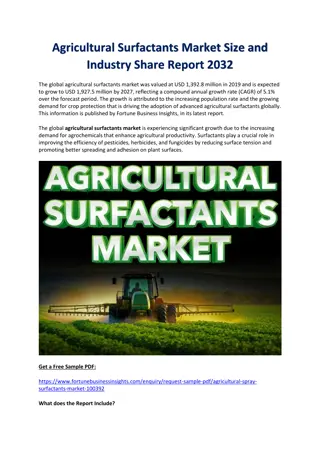 Agricultural Surfactants Market Trends and Growth Forecast 2032