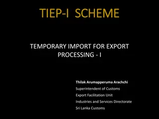 Temporary Import Export Processing Scheme Overview