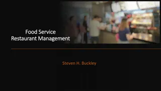 Challenges and Opportunities in the Restaurant Industry