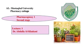 Exploring Pharmacognosy: Understanding Medicinal Plants and Plant Nomenclature