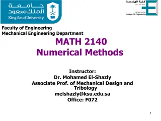 Numerical Integration in Engineering and Science