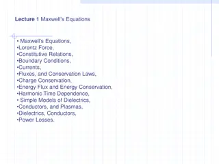 Maxwell's Equations and Electromagnetic Phenomena