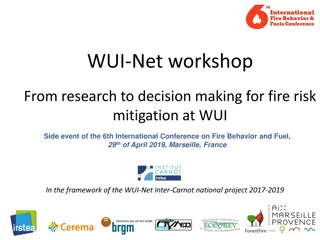 Workshop on Fire Risk Mitigation at Wildland-Urban Interface (WUI)