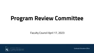 Graduate Education Committee Overview and Programs