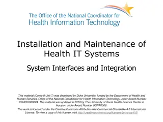 Integration in Healthcare IT Systems