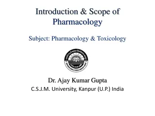 The Scope of Pharmacology and Toxicology