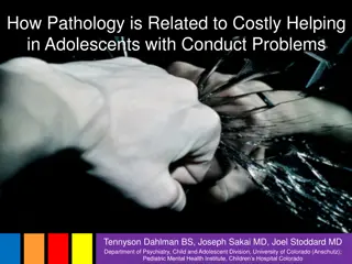 Relationship Between Pathology and Costly Helping in Adolescents with Conduct Problems