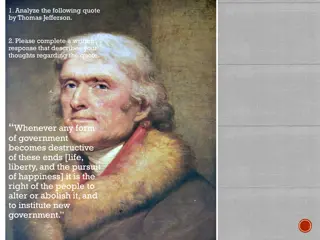 Thomas Jefferson on Government and People's Rights