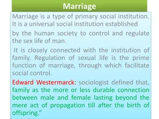 The Various Types of Marriage Institutions