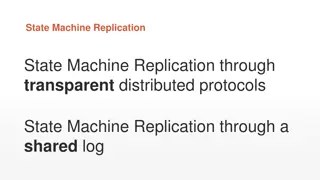 Transparent State Machine Replication via Distributed Protocols