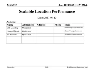 Scalable Location Performance in IEEE 802.11-17/1371r0 Document